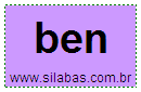 Sílaba Ben