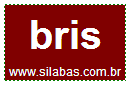 Sílaba Bris