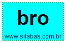 Sílaba Bro