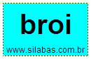 Silaba BROI