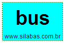 Sílaba BUS