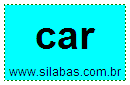 Sílaba CAR