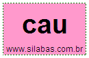 Sílaba CAU