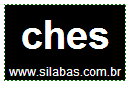 Silaba Complexa CHES