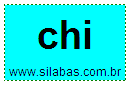 Silaba Complexa CHI