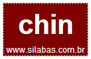Silaba Complexa CHIN