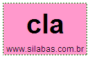 Sílaba CLA