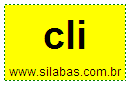 Sílaba Cli