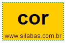 Sílaba COR