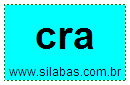 Sílaba Cra