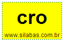 Silaba CRO