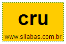 Sílaba CRU