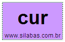 Sílaba CUR