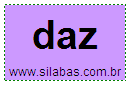 Sílaba Daz