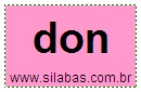 Silaba DON