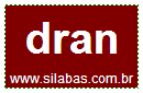 Silaba DRAN