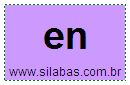 Sílaba En