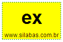 Sílaba Ex