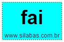 Sílaba FAI