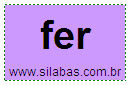 Sílaba Fer