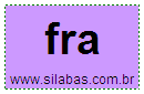 Sílaba Fra