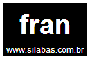 Sílaba Fran