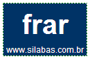 Sílaba Frar