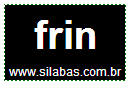 Sílaba Frin