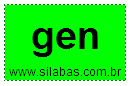 Silaba GEN