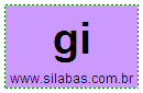 Silaba Simples GI