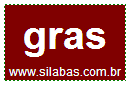 Silaba Complexa GRAS