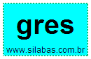 Silaba Complexa GRES