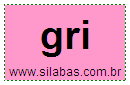 Silaba GRI