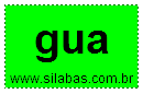 Sílaba GUA