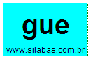 Sílaba Gue