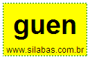 Silaba Complexa GUEN