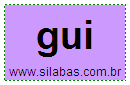 Sílaba Gui