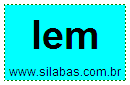 Silaba LEM