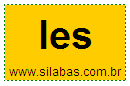 Sílaba LES