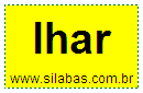 Silaba Complexa LHAR