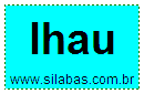 Sílaba Lhau