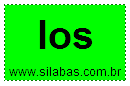 Sílaba LOS