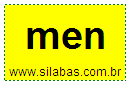 Sílaba MEN