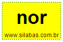 Sílaba NOR