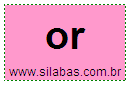 Sílaba OR