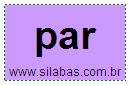 Sílaba PAR