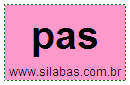 Sílaba Pas