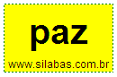 Sílaba Paz