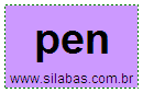 Sílaba PEN