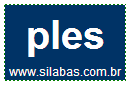 Silaba Complexa PLES